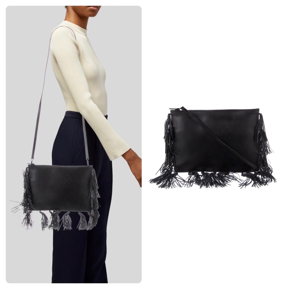 Loeffler Randall Crossbody Fringed Tasseled Purse